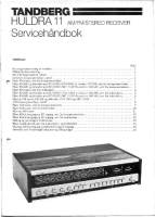 Tandberg Huldra_11 - Service Manual
